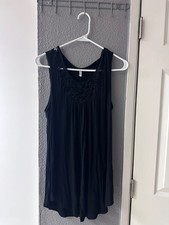 Elegant Lace Black Tank Top for Women