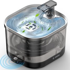 Cat Water Fountain: Stainless Steel Cat Fountain for Drinking - Cordless