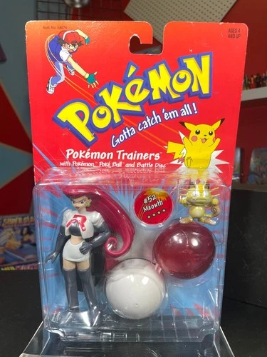 1999 Nintendo Hasbro Pokemon Trainers Figures Jesse Meowth Set CGTSJ TOMY