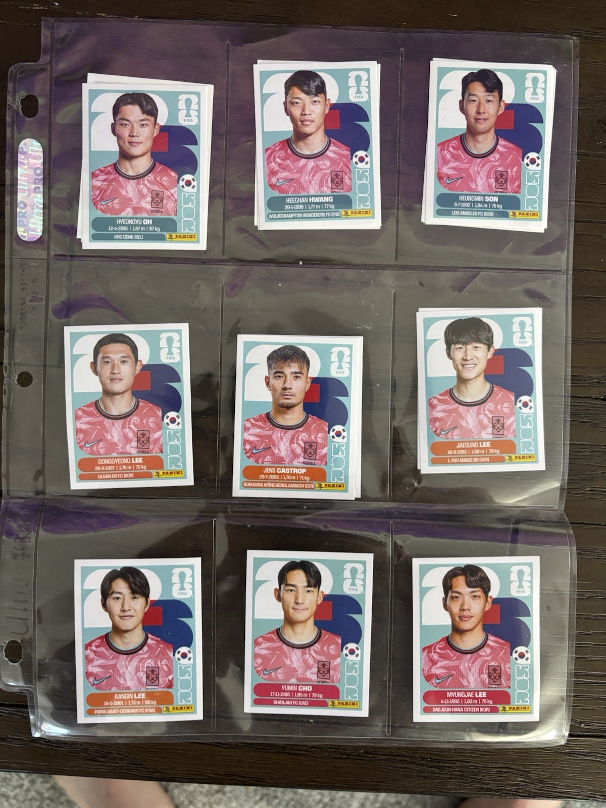 FIFA World Cup 2026 PANINI SOUTH KOREA Stickers