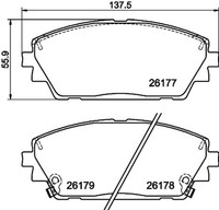 Hella Pagid Bremsbelagsatz Scheibenbremse 8DB 355 040-271 FüR Mazda BP Skyactiv