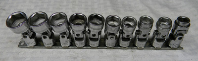 CRAFTSMAN 3/8'' DRIVE 10PC METRIC 6PT UNIVERSAL SOCKET SET 10-19MM -V- SERIES