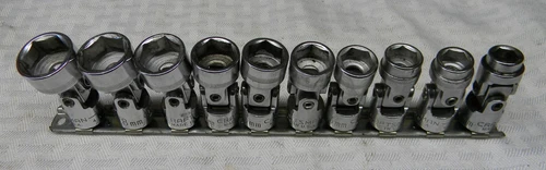 CRAFTSMAN 3/8" DRIVE 10PC METRIC 6PT UNIVERSAL SOCKET SET 10-19MM -V- SERIES