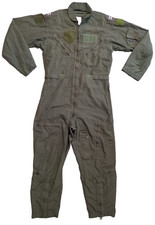 US Military Air Force Pilot CWU 27/P Flyers Coveralls Flight Suit 42R 42 Sage