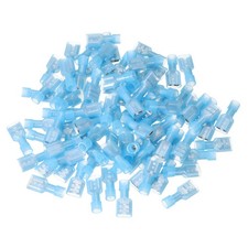 100PCS Male Spade Connector 16-14 AWG Nylon Quick Disconnect,Blue