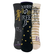 Pack de 3 calcetines Harry Potter “Dobby Is Free” para dama