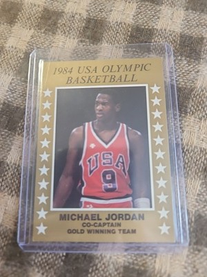 Michael Jordan 1984 USA Olympic Basketball Card Rookie RC Gold