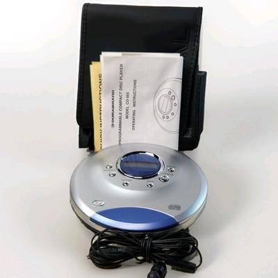 Durabrand CD-565 Portable CD Player 2004 Gray -Headphones -Soft Case Guide Works