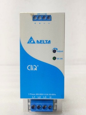 DELTA CLIQ II DRP024V120W3BN POWER SUPPLY 3 PHASE 400-500V 24V 5A FREE SHIPPING