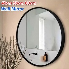 Large Round Wall Mirror Bathroom Bedroom Makeup Dressing Circle Mirror 40/60CM