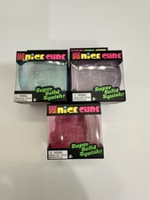 Nee Doh NICE CUBE Pink/Blue/Purple- Lot of 3- Authentic- NEW