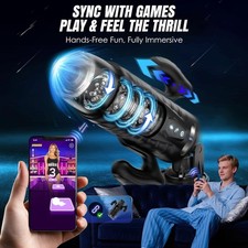 Male Masturbaters Automatic HandsFree Rotating Cup Thrusting Stroker Lubricants