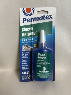 Permatex 64040 High Temperature Sleeve Retainer Thread Locker 36ml Green