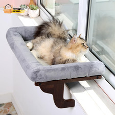 Cat Perch for Window Sill with Bolster - Orthopedic Hammock Design With