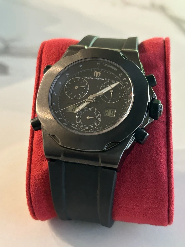 TechnoMarine 计时码表 Alpha M3 模拟与数字男士腕表 瑞士 — 第 2/4 张图片