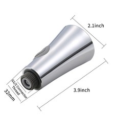 Kitchen Sink Faucet Head 2-Function Pull Out Spray Head With Check Valve Parts