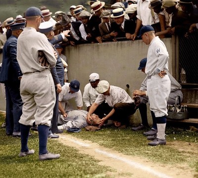 babe ruth-hurt  Colorized 8x10 Print-FREE SHIPPING