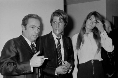 Francoise Hardy Jacques Dutronc Guy Lux at Midem Cannes February 1- Old Photo 1
