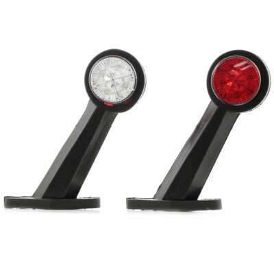 2x 12v 8 LED Indicatori Laterali Luci Ingombro Arancio Per Camion - Foto 4