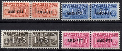 TRIESTE ZONE A AMG-FTT 1953 - PC1»4 - MNH Series** Concession Packs #AX#XTR