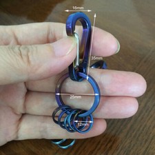 Titanium Alloy Quick Hanging Keychain Carabiner Hook Creative EDC Tool Keyring