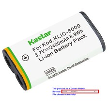 Kastar Replacement Battery for Kodak KLIC-8000 KODAK Pocket Video Camera ZXD