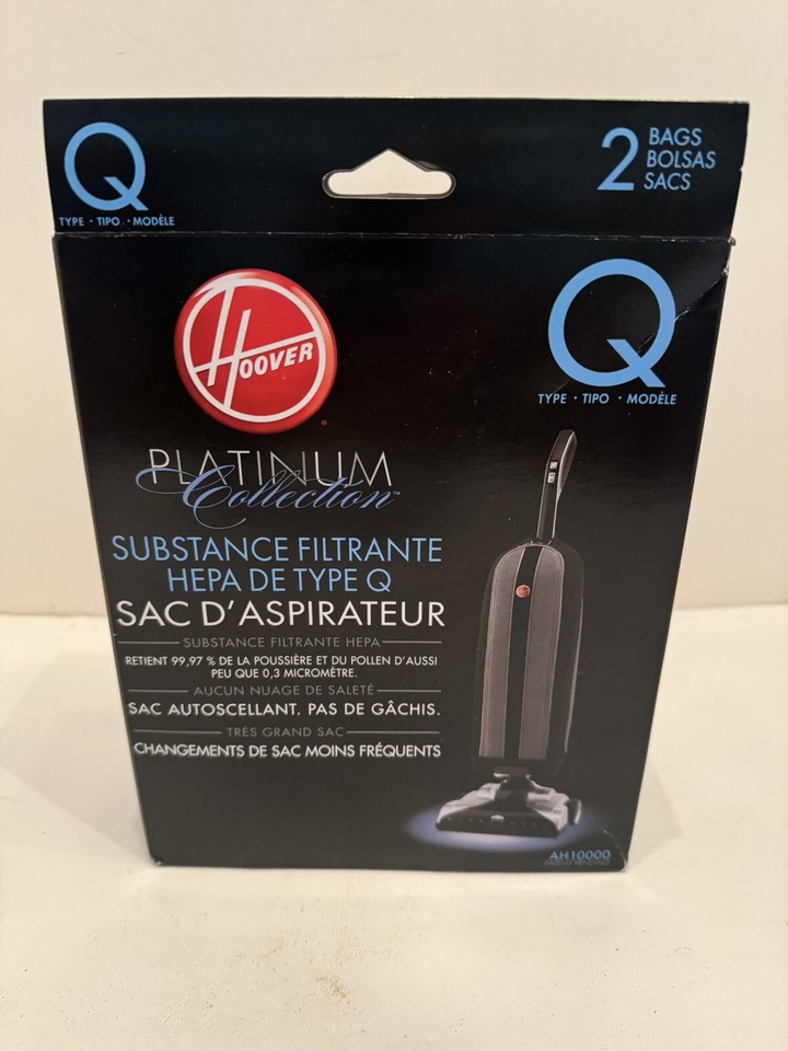 2Pack Hoover Platinum Collection Q Hepa Media Vacuum Bag Type Q eBay