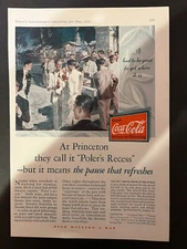 Vtg 1930s AD, Coca-Cola, Poler's Recess
