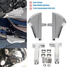 Rear Passenger Defiance Footboards Foot Pegs Mount Kit For Harley Touring 93-23