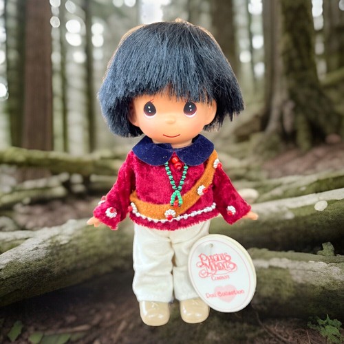 Running Bear Indian Doll Precious Moments Family #1639 7.5" Tall Native American
