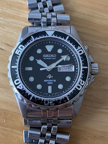Vintage Seiko 5m23 6B50 Men's Kinetic Divers Watch **New Capacitor Fitted**  | eBay