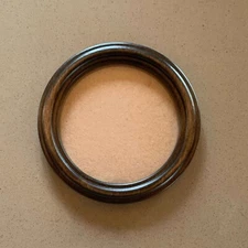 6x6 inches Round Photo Picture Embroidery  Frame Wall Mounted Carved Wood