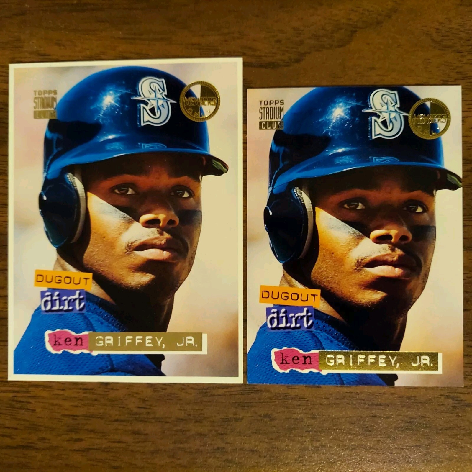 Ken Griffey Jr 1994 Stadium Club Members Only Dugout Dirt Gold & RARE PROOF TEST