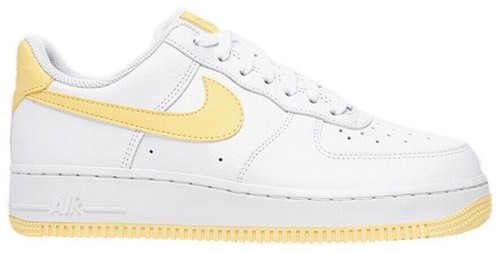 nike air force 1 07 trainers white bicycle yellow dark sulfur