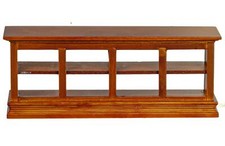 Espositore casa delle bambole vetrina noce armadio negozio arredamento negozio