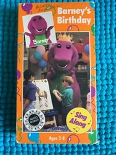 BARNEY'S BIRTHDAY  VHS, 1992  SING ALONG  AGES 2-8  1 SHIP