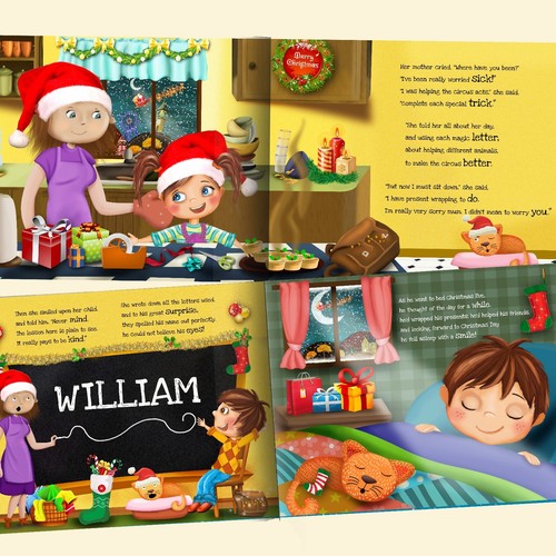 Premium Personalised Christmas Story Book for Children - Santa Claus - HARDBACK - Picture 9 of 10
