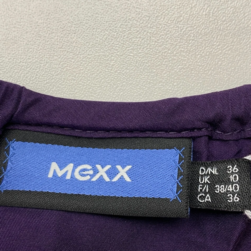 MEXX Purple 100% Silk V-Neck Top Blouse Size EU 36 40 UK 10 14 US 6 10 - Image 4 of 4