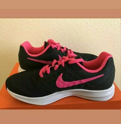 Nike Downshifter 7 (GS) Black/Pink Girl's Running Shoes - Size 7Y | eBay