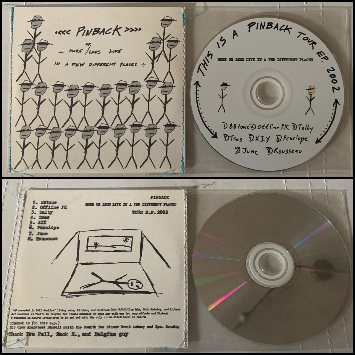【名盤】Pinback CD (1stアルバム） Rob Crow PINBACK This Is A Pinback Tour EP CD Sewn Sleeve-Three Mile Pilot