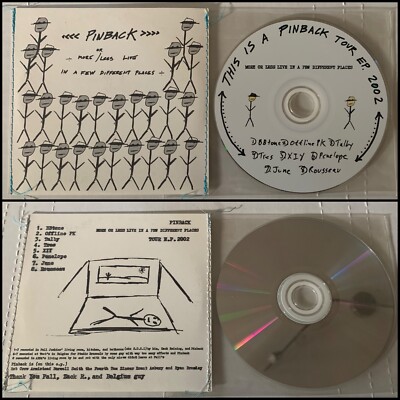 PINBACK This Is A Pinback Tour EP CD Sewn Sleeve-Three Mile Pilot Rob Crow