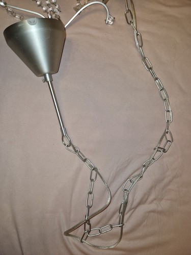 Kronleuchter mit Glitzersteinen, IKEA, silber - Bild 10 von 11