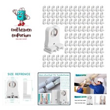 100 Pack Non Shunted LED Tombstones T8 T10 T12 Lamp Holder, Bulb Holder Non S...
