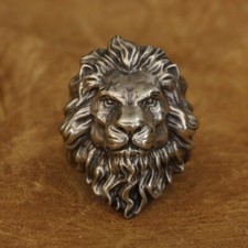 Cupronickel King of Lion Ring Biker Rock Punk Jewelry CP128A US Size 14