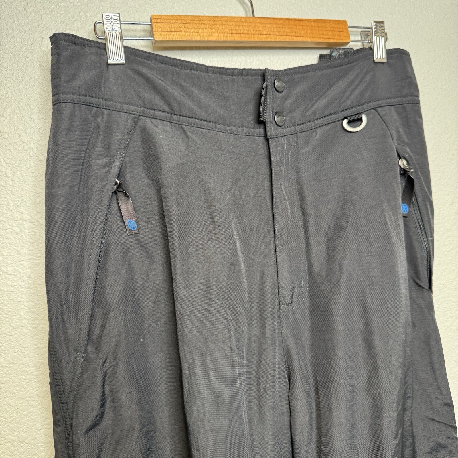 Salomon Pantaloni Uomo Nero Activewear Snowboard e Sci Cintura Taglia Media