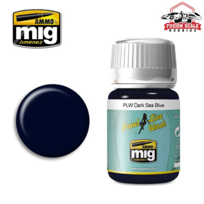 Ammo Mig Jimenez Panel Line Wash Dark Sea Blue