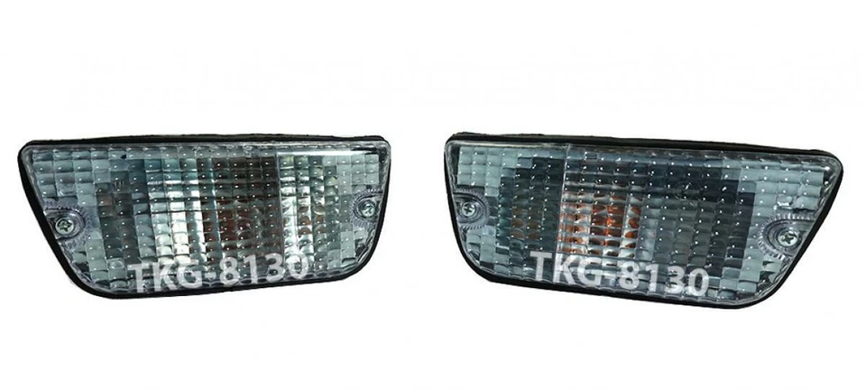 1 par de luces de señal de giro de parachoques delanteras transparentes para NIssan / Datsun 620 1972 - 1979 Foto 2 de 4