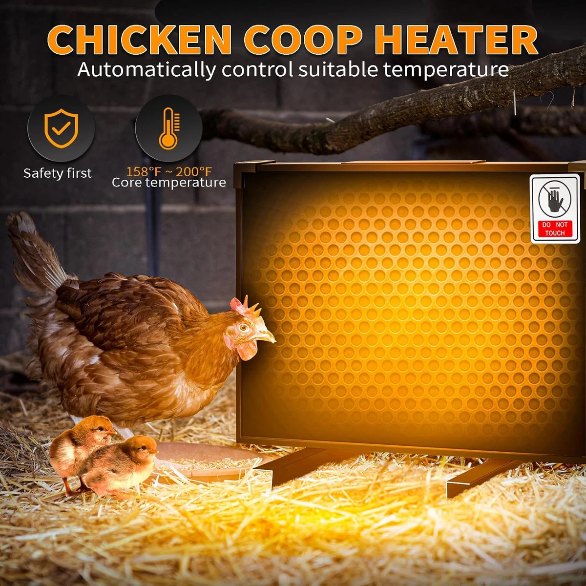 Cozy Safe Chicken Coop Heater 200 Watts