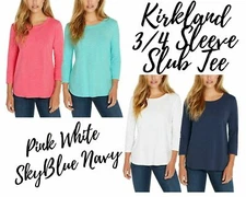 Kirkland Signature Ladies' Cotton Slub Tee