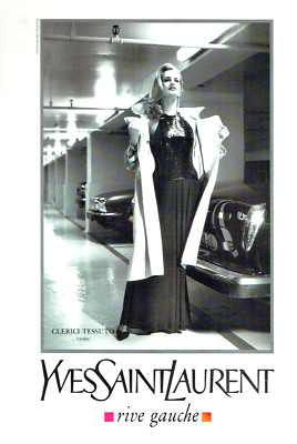 Werbung Advertising 0623 1991 Yves Saint Laurent Rive Gauche Haute Couture